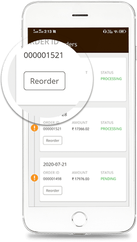 Reorder your completed orders