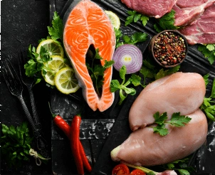 fish and meat category