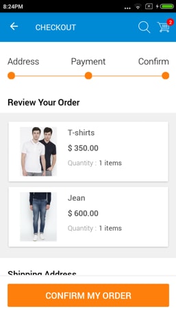 Magento app review page